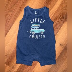 GAP Blue Little Cruiser Kids Tank Romper